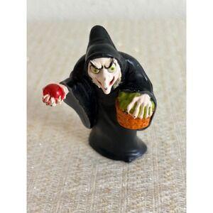 Disney Evil Queen Old Hag Figurine Kids Small Black Good 1998 Snow White PVC
